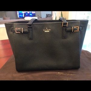 Kate spade black patent leather bag.